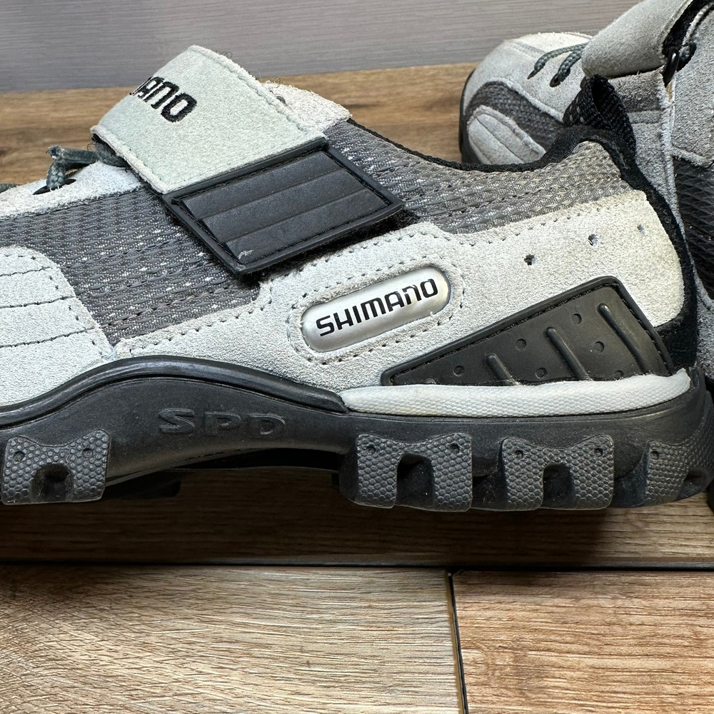 Shimano SPD Cycling Shoes Womens 7.5 Grey Black Suede MTB Commuter Sneaker - Picture 8 of 12